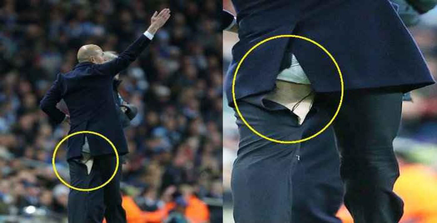 Zidane scheurt voor de tweede keer zijn broek