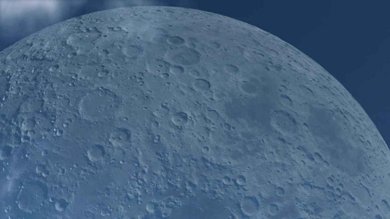 Hoe zou de maan eruit zien als die dezelfde baan volgde als het ISS?