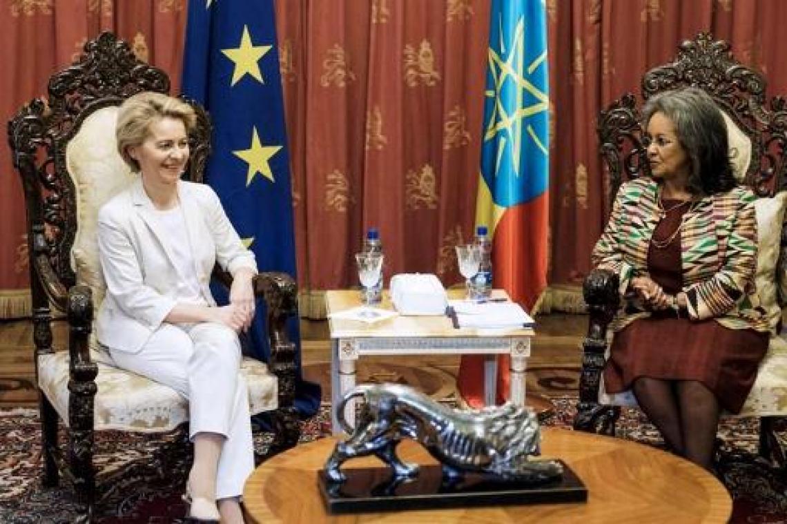Von der Leyen in Ethiopië voor eerste bezoek buiten Europa