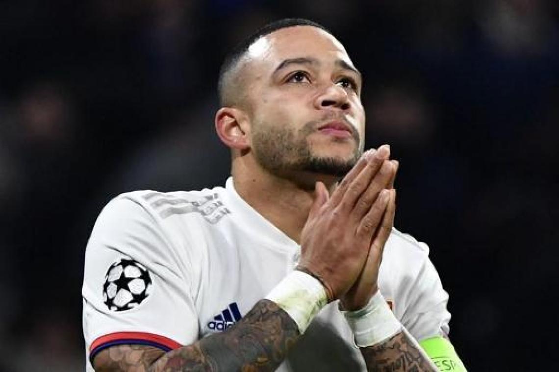 Ligue 1 - Depay scheurt kruisband en is minstens half jaar buiten strijd