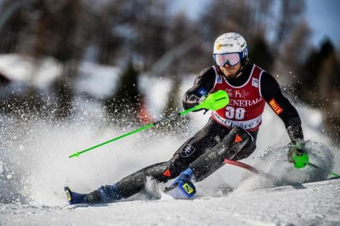 Armand Marchant eindigt als achttiende in slalom van Val d'Isère