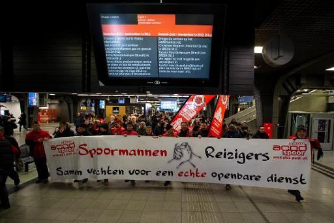 Voorziene treinen rijden effectief