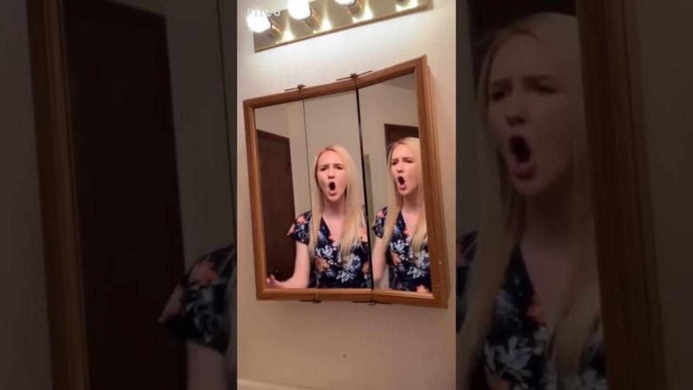 VIDEO. Meisje gebruikt spiegel voor perfecte cover van Queen