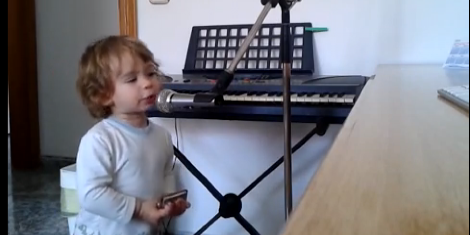 Peuter zingt de blues