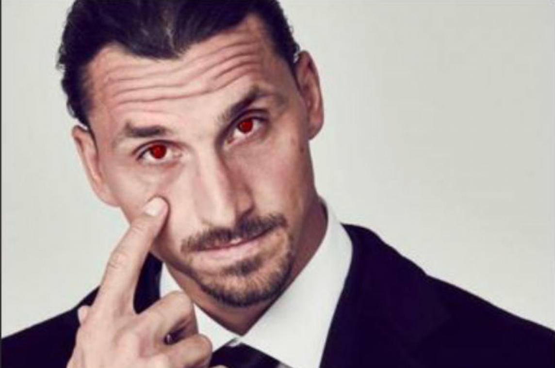 Zlatan teast terugkeer naar AC Milan met roodgekleurde ogen