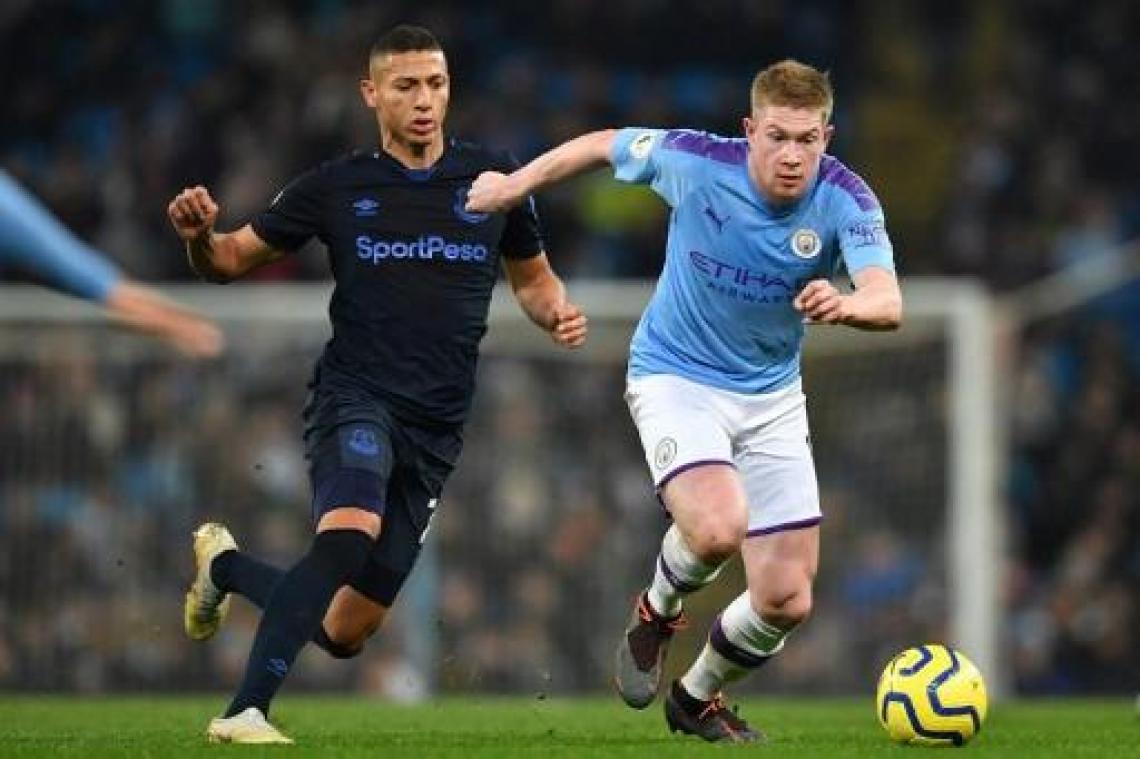 Belgen in het buitenland - City wint zonder overschot van Everton