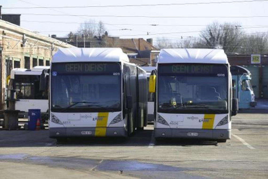 Opnieuw geen bussen en trams in Gent na 20 uur