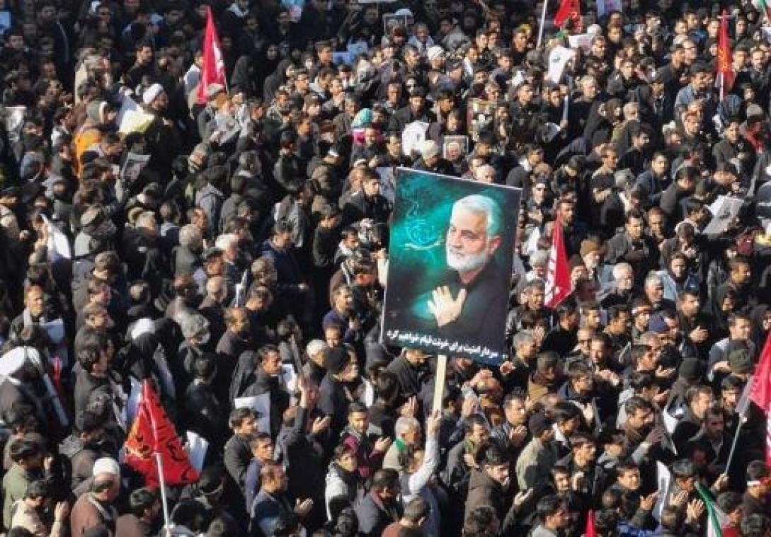Grote opkomst voor begrafenis Soleimani in geboortestad Kerman