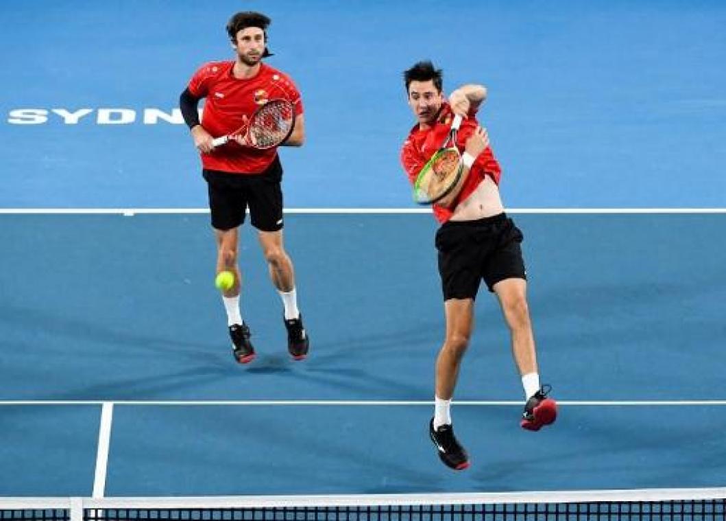 Gillé en Vliegen verliezen beslissend dubbelspel tegen Spanje op ATP Cup