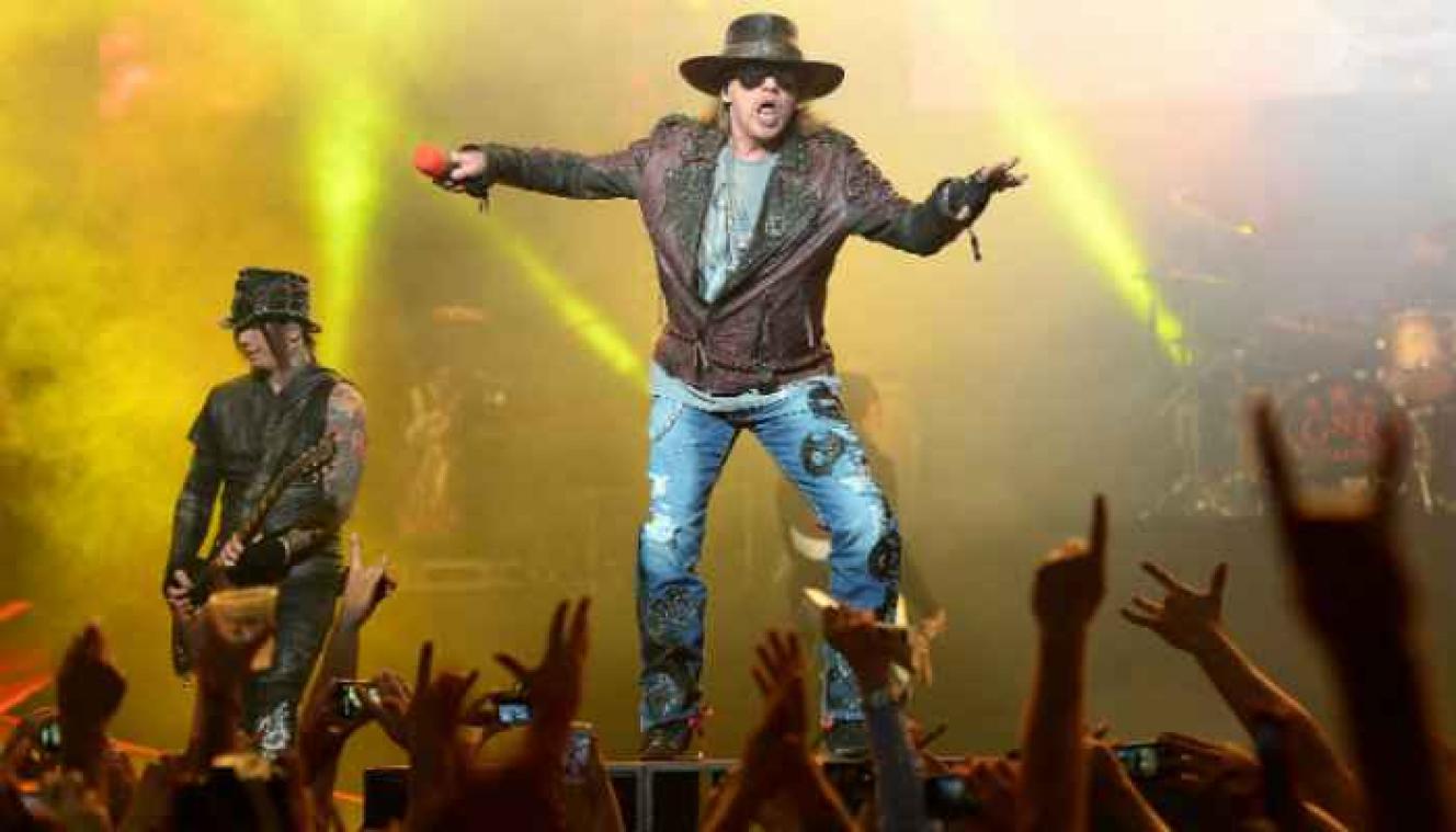 Van alle rocksterren kan Axl Rose de meeste noten aan