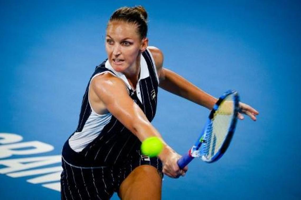 Titelverdedigster Karolina Pliskova en Madison Keys spelen finale in Brisbane
