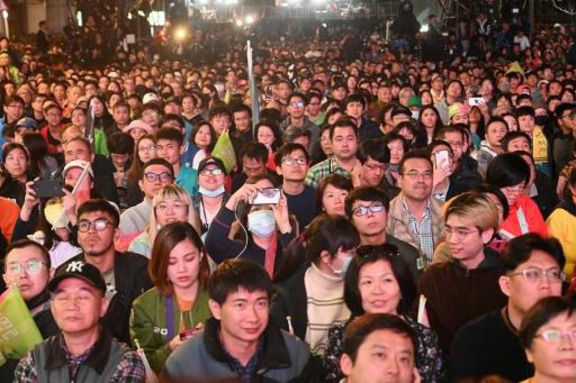 Verkiezingen Taiwan - Zittend staatshoofd Tsai Ing-wen kondigt overwinning aan