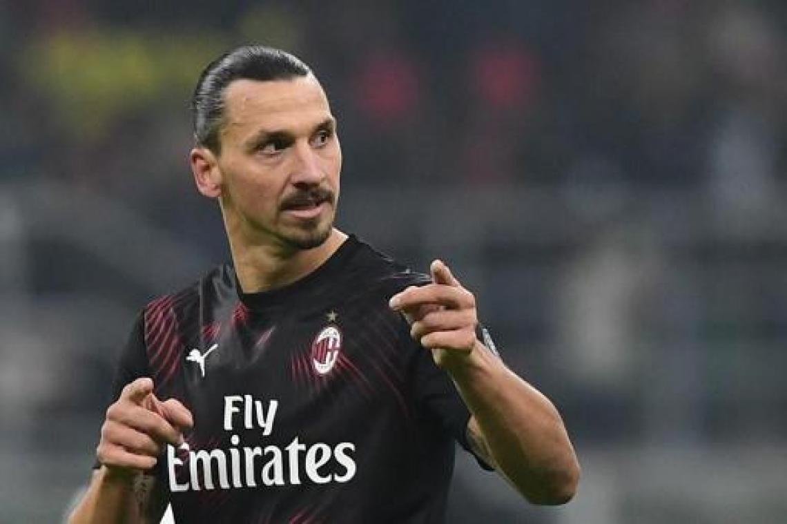 Ibrahimovic helpt AC Milan met doelpunt aan zege in Cagliari