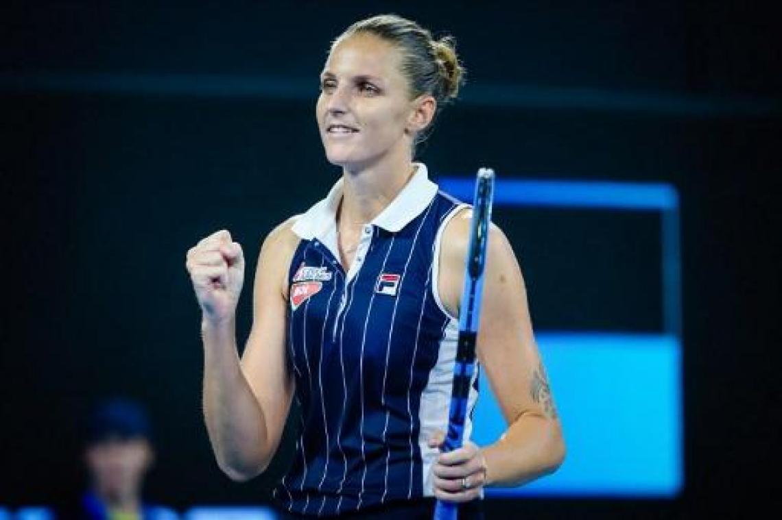 WTA Brisbane - Karolina Pliskova is voor derde keer de beste