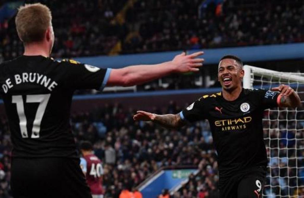 Belgen in het buitenland - De Bruyne helpt City met twee assists aan ruime zege bij Aston Villa