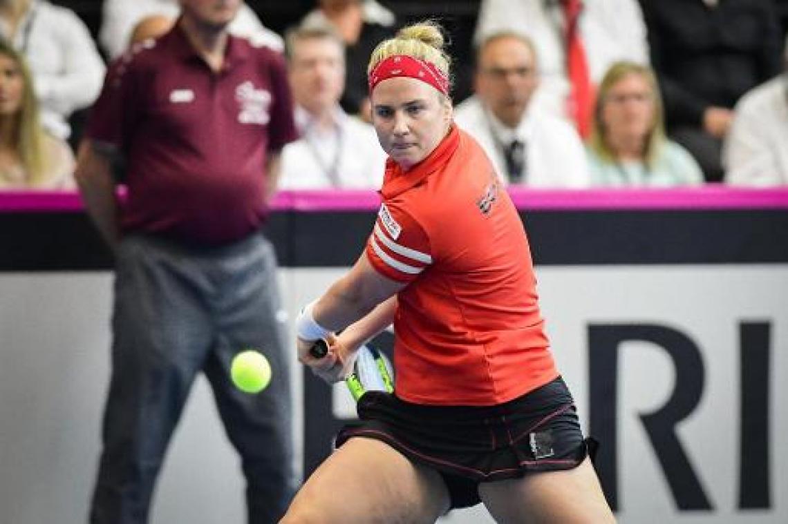 Australian Open - Ysaline Bonaventure plaatst zich voor tweede kwalificatieronde