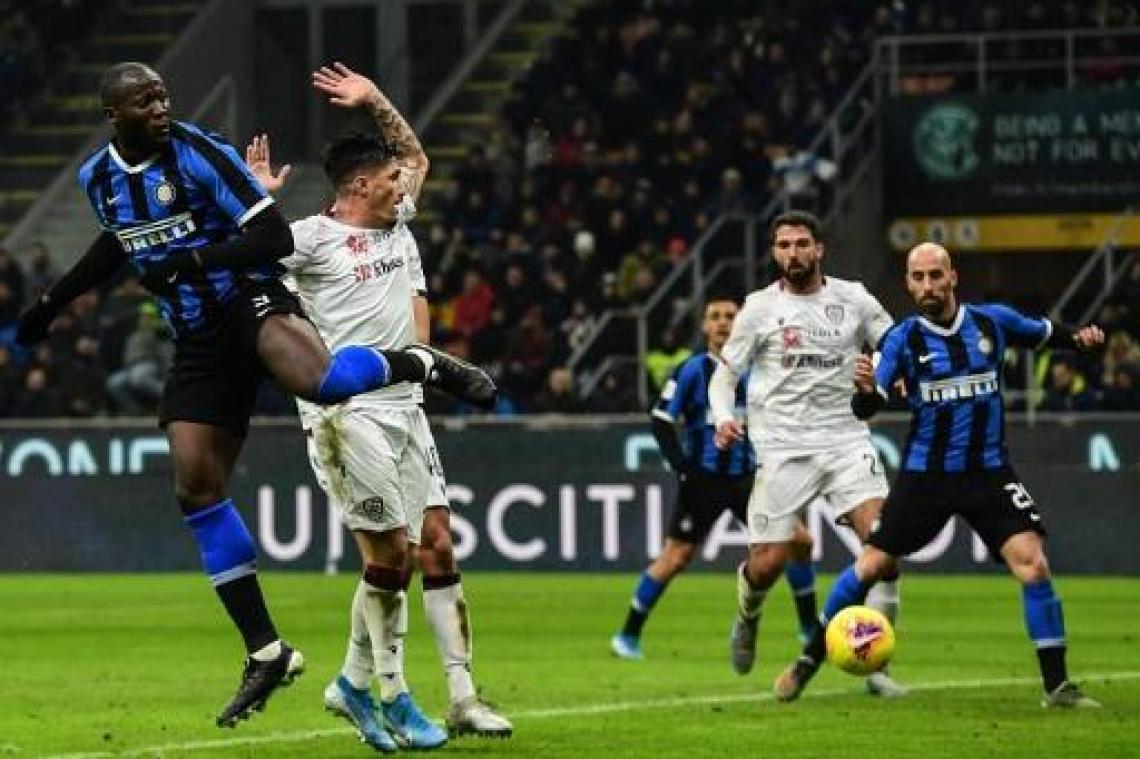 Belgen in het buitenland - Inter met Lukaku, die twee keer scoort, is in beker te sterk voor Cagliari en Nainggolan