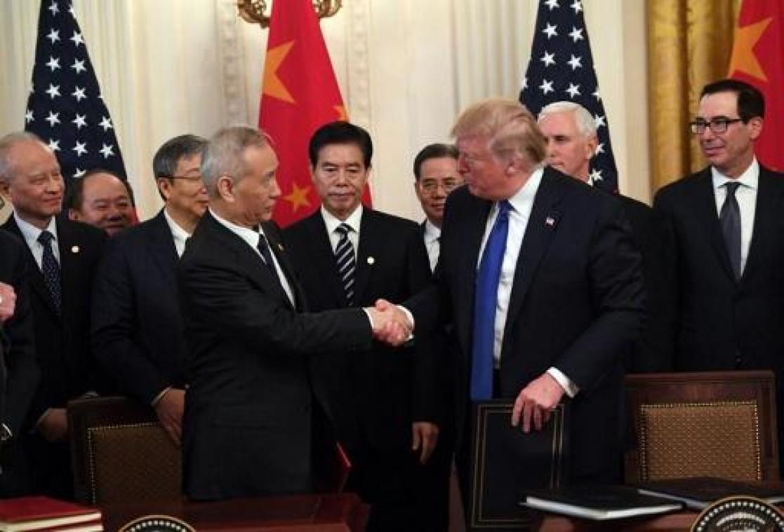 VS en China ondertekenen gedeeltelijke handelsdeal