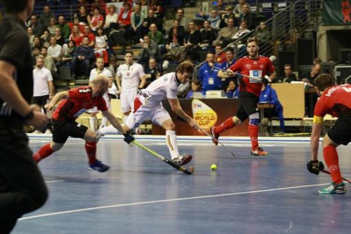 EK hockey indoor (m) - Belgen winnen eerste klassementspartij van Oekraïne, duel tegen Polen cruciaal voor behoud