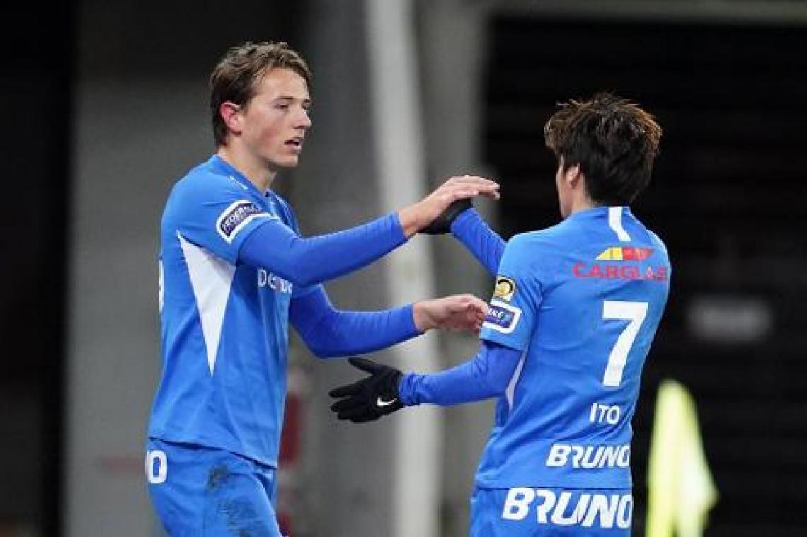 Jupiler Pro League - KRC Genk proeft na vlotte zege op Zulte Waregem weer van top zes