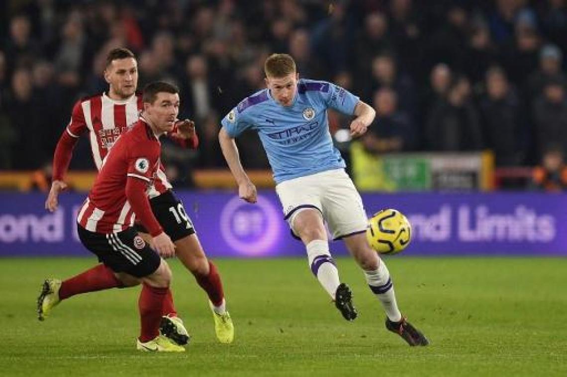Belgen in het buitenland - Manchester City wint na assist van De Bruyne bij Sheffield United