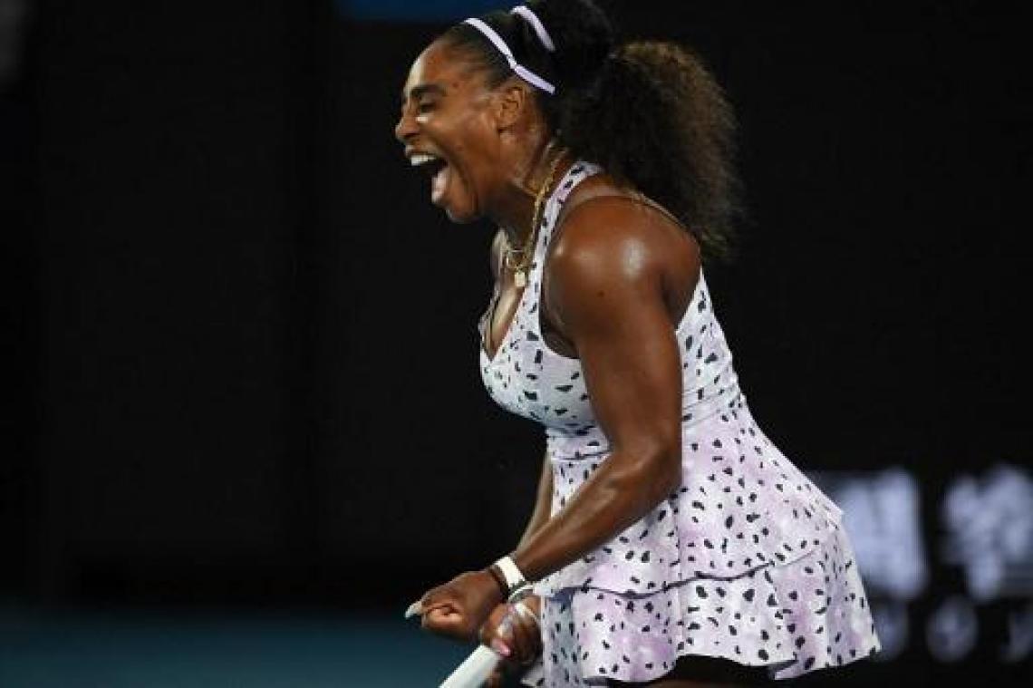 Serena Williams heeft ticket voor derde ronde beet