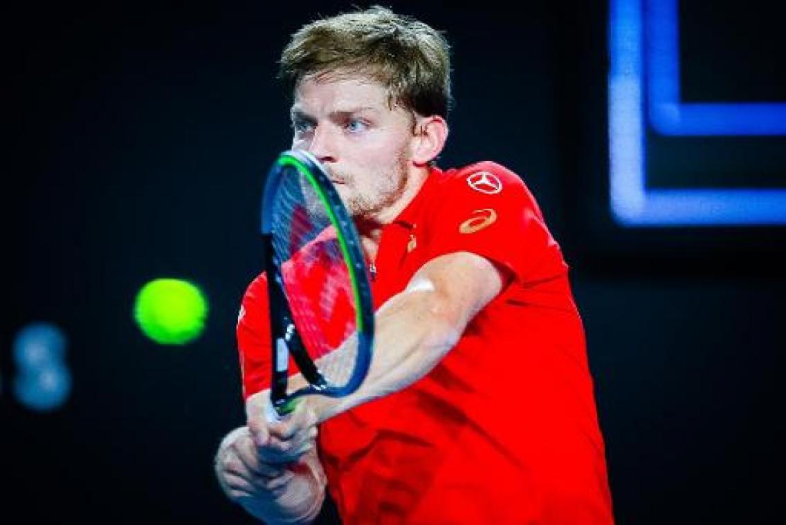 Goffin rekent in zware vijfsetter en na medische time-out af met trainingsmakker Herbert