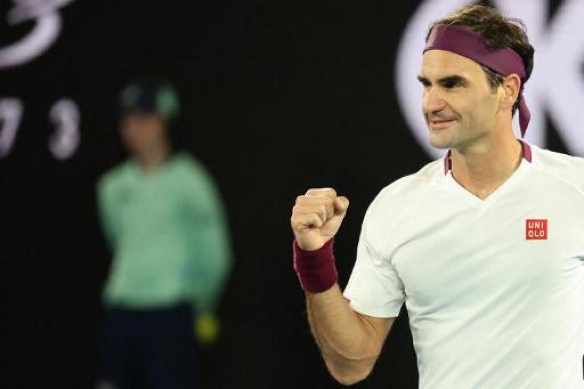 Roger Federer staat in de kwartfinales