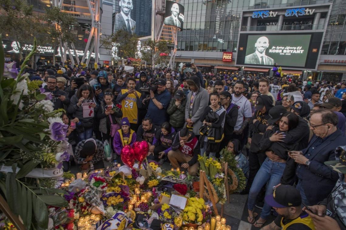 Sportwereld in shock na plotselinge overlijden Kobe Bryant