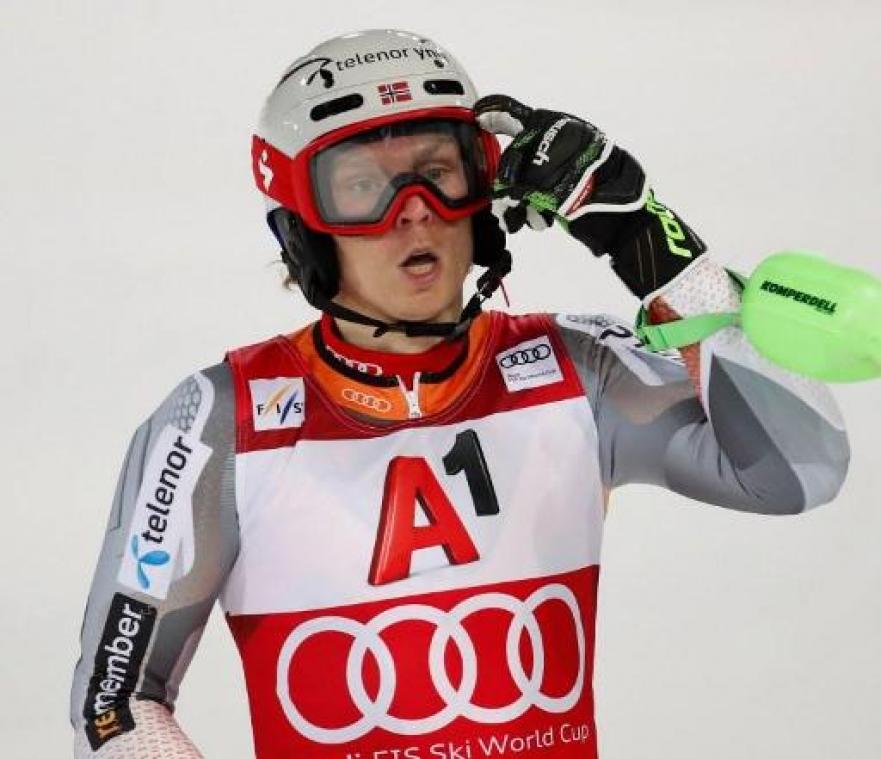 WB alpijnse ski - Henrik Kristoffersen vierde keer winnaar in Schladming