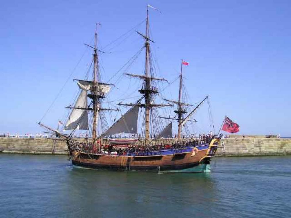 Schip James Cook duikt op