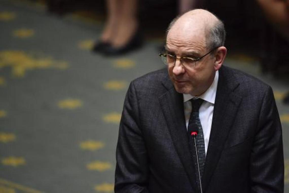 CD&V-vicepremier Koen Geens aangekomen op het paleis