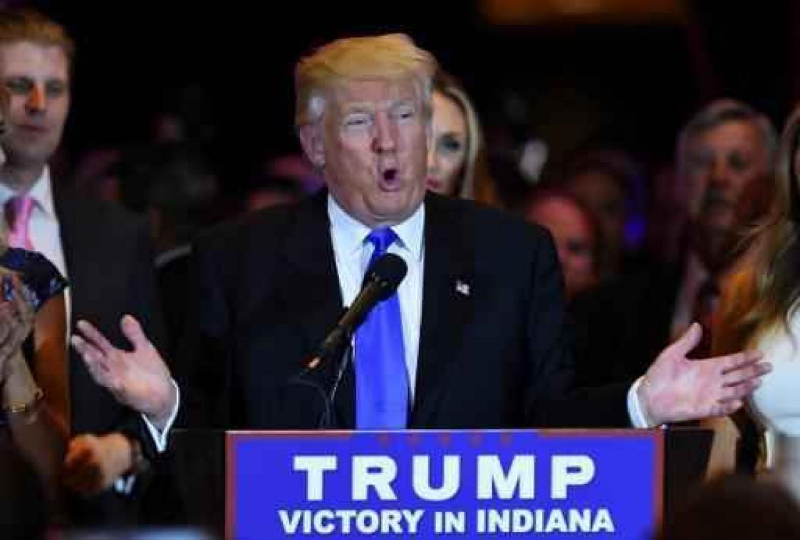 Trump wil na zege in Indiana Republikeinen verenigen