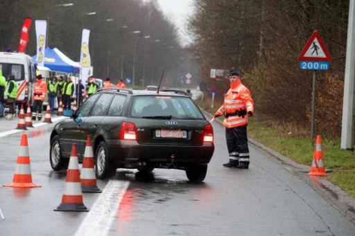Kost gerichte alcoholcontroles federale wegpolitie in 2015 geraamd op 1,35 miljoen euro