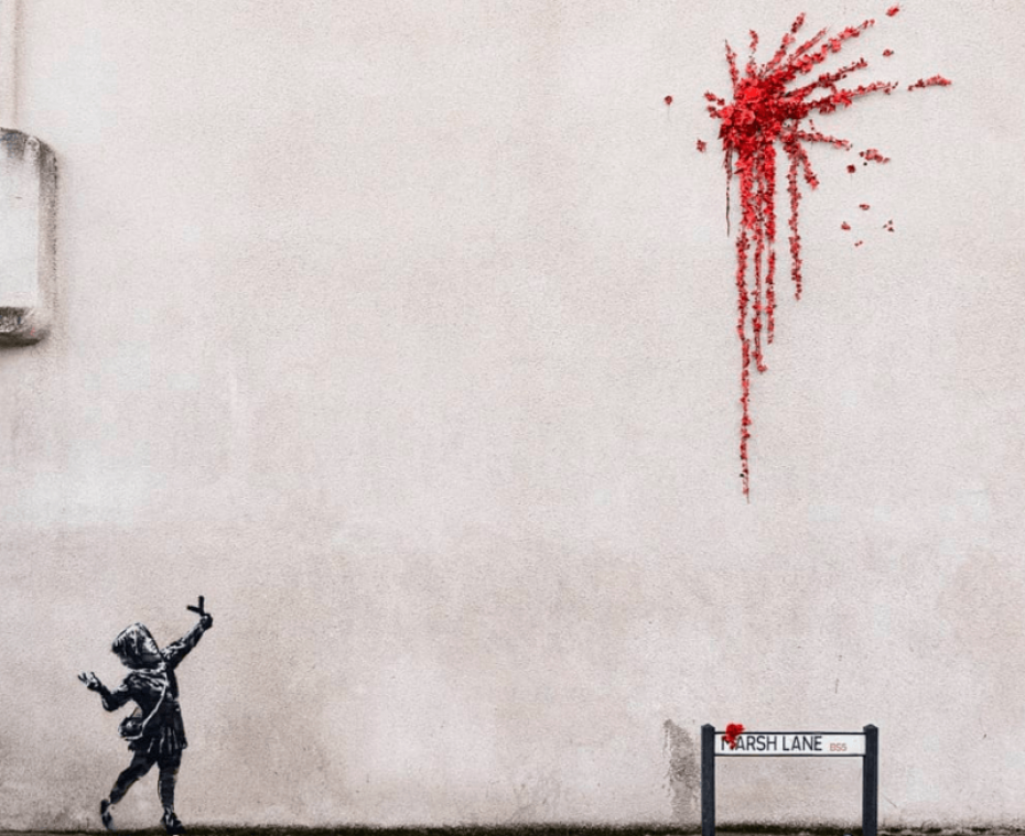 Banksy maakt nieuw kunstwerk in geboortestad