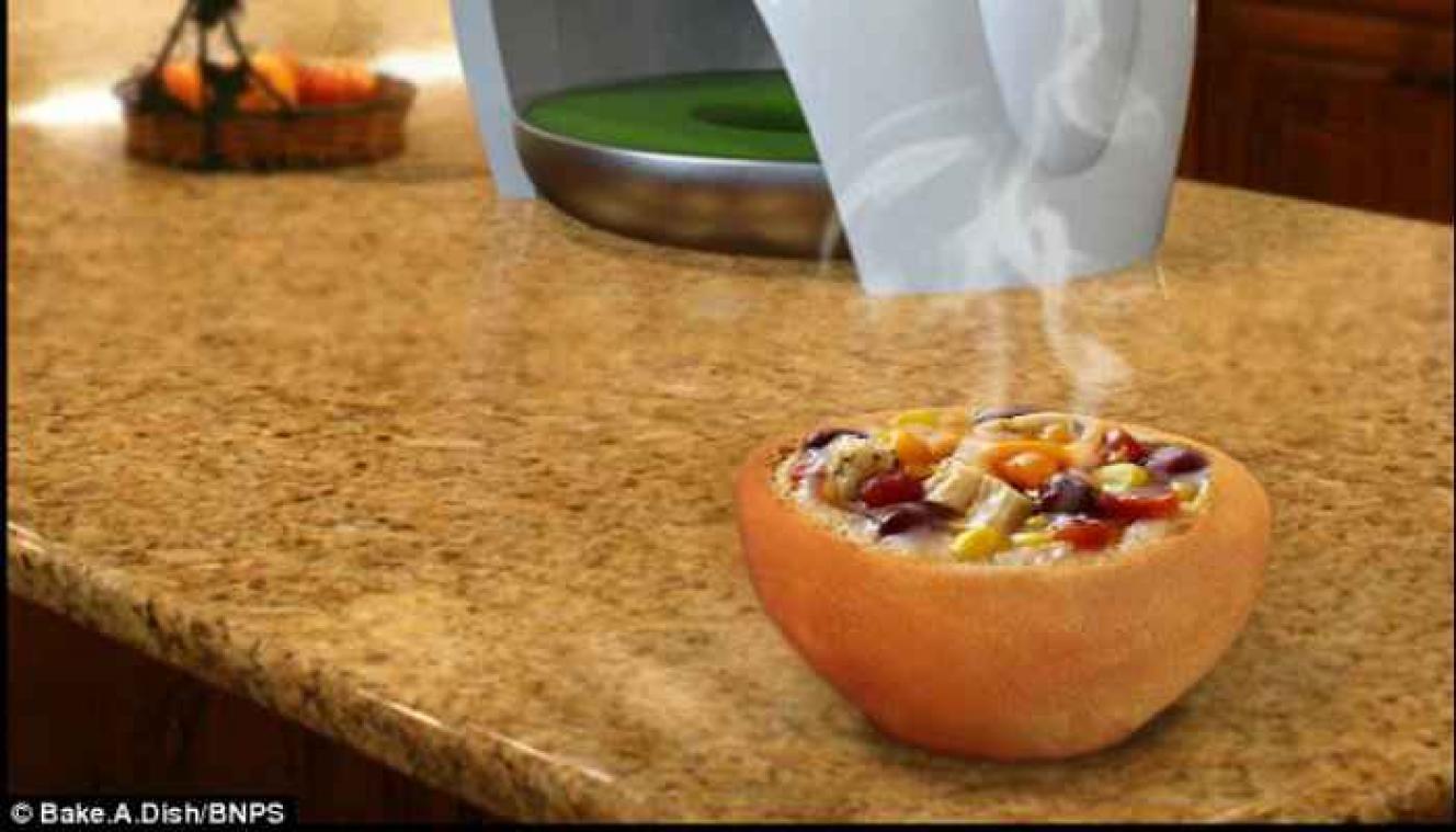 Geen zin om af te wassen? Bak een eetbaar bord