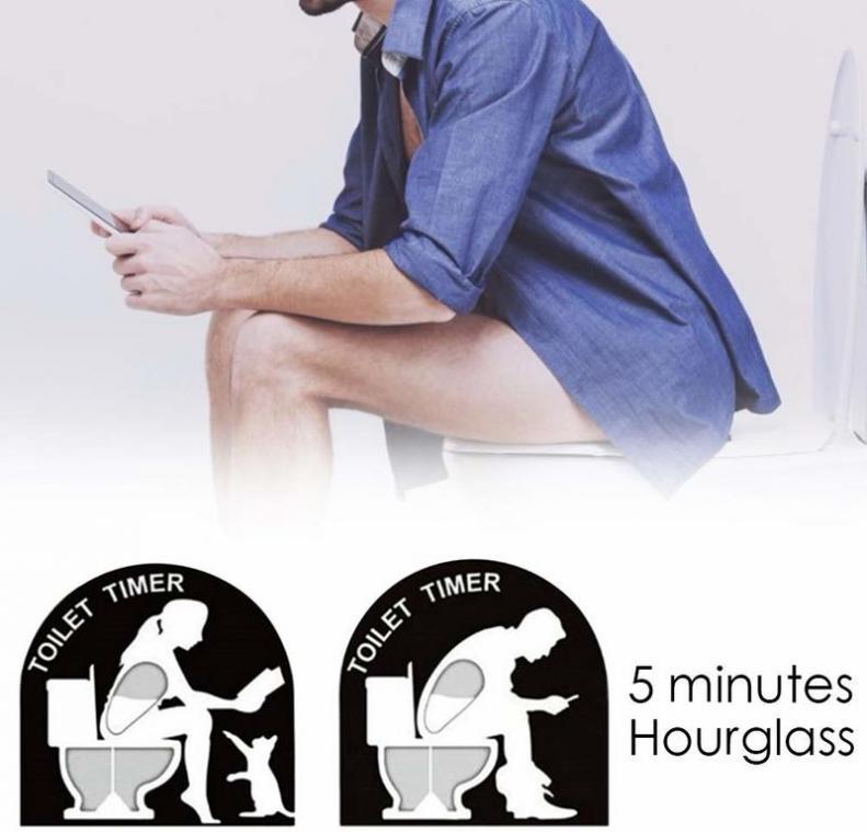 Deze 'Toilet Timer' maakt een einde aan jullie toiletstrijd