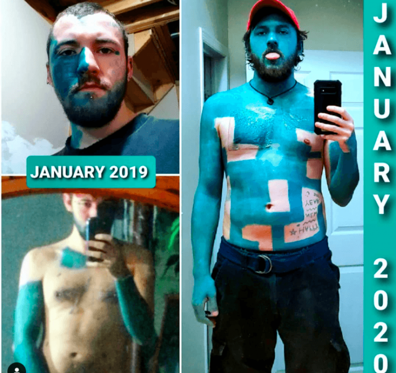 BIZAR. Man tatoeëert zichzelf helemaal Smurfenblauw