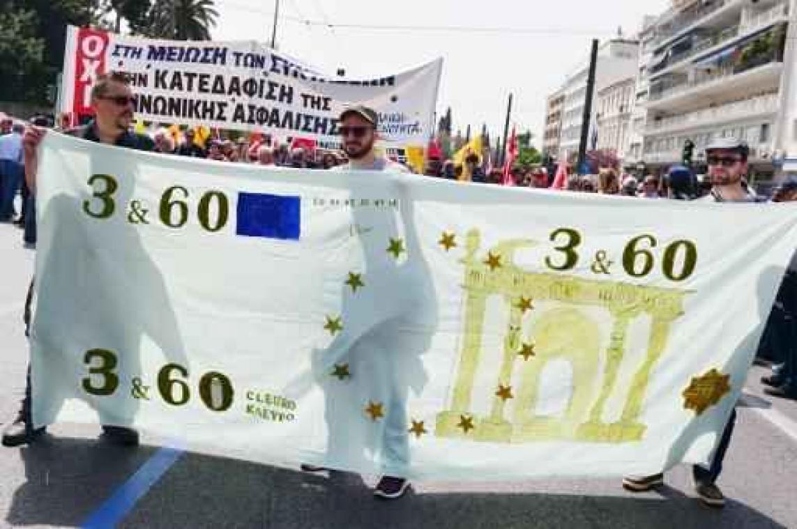 Vakbonden roepen op tot algemene 48 urenstaking in Griekenland