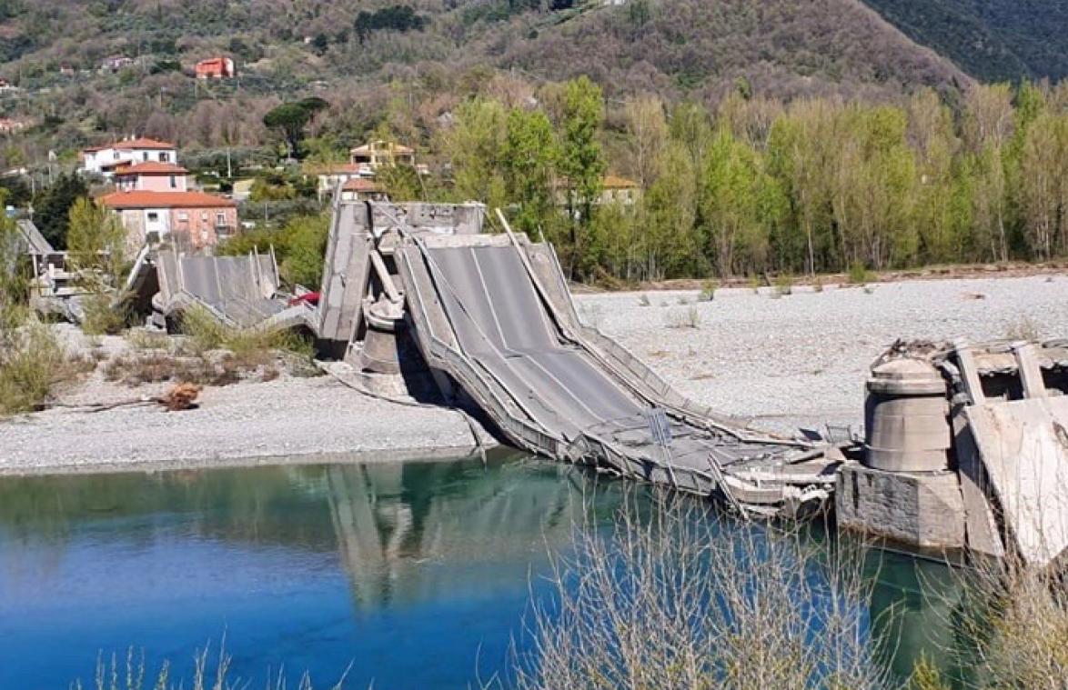 Opnieuw brug ingestort in Italië, maar lockdown voorkomt zware tol