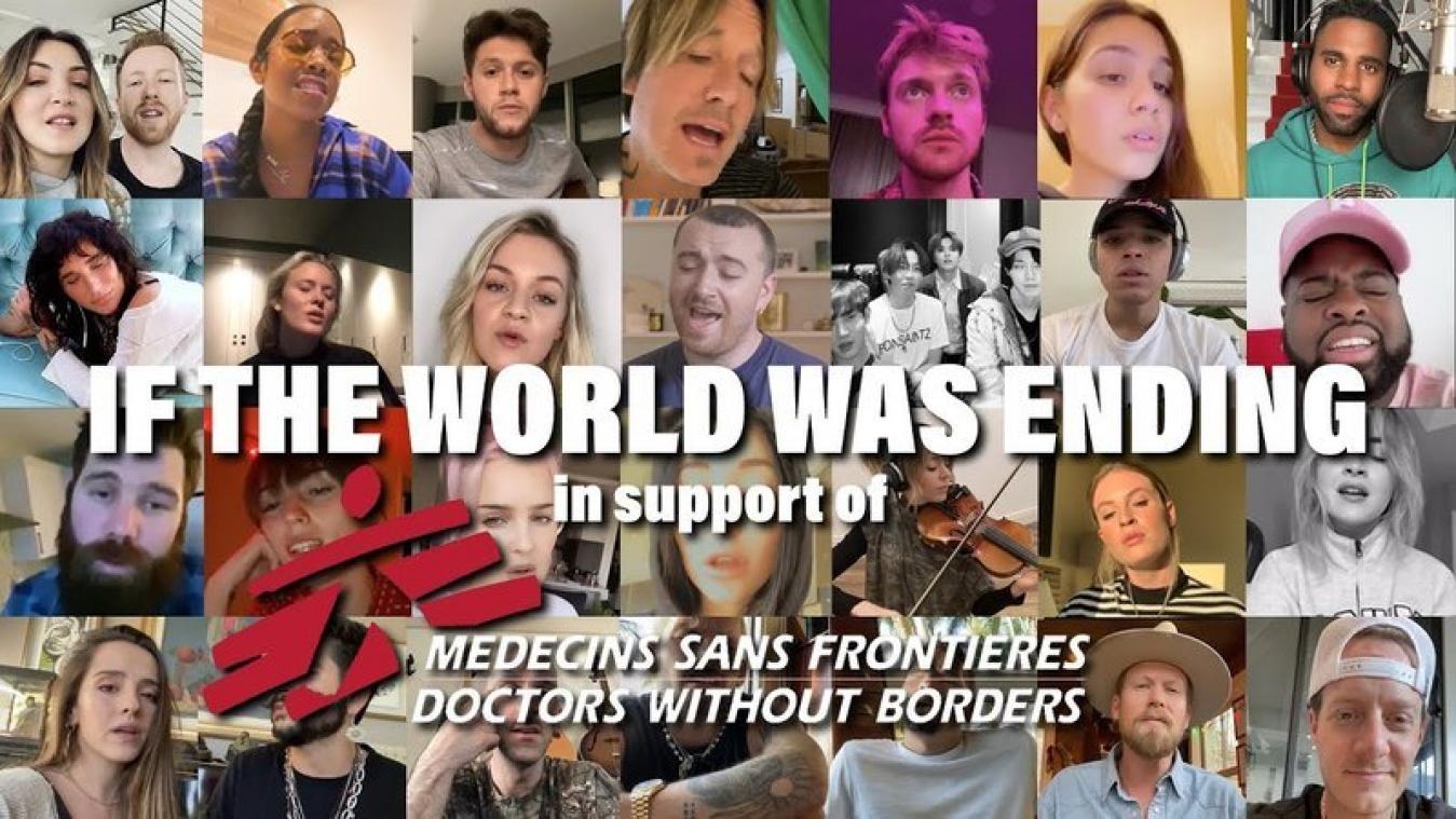 VIDEO. Sterren zingen 'If The World Was Ending' voor het goede doel