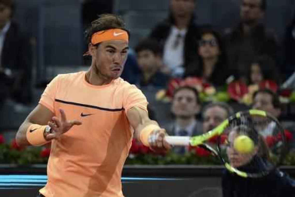 Nadal blijft op koers voor vijfde titel in Spaanse hoofdstad