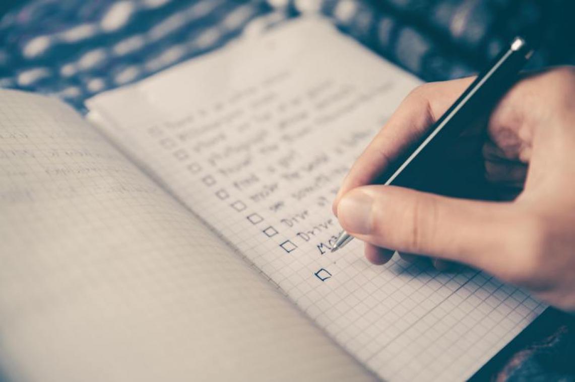 Checklist: wat je vandaag allemaal niét hoeft te doen