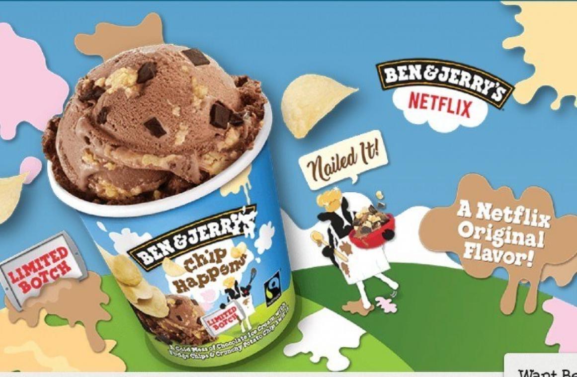 BIZAR. Ben & Jerry's lanceert ijsje met... chips