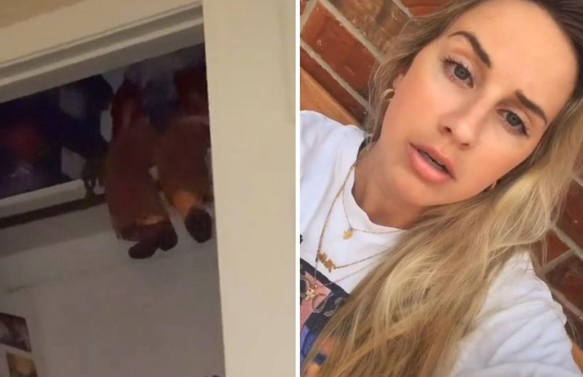 Vrouw gechoqueerd door 'behekste' pop die uit het niets beweegt (video)