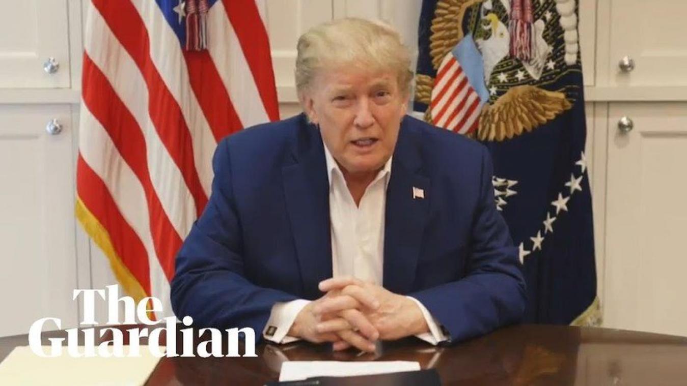 Donald Trump in videoboodschap: "Komende dagen worden echte test" (video)