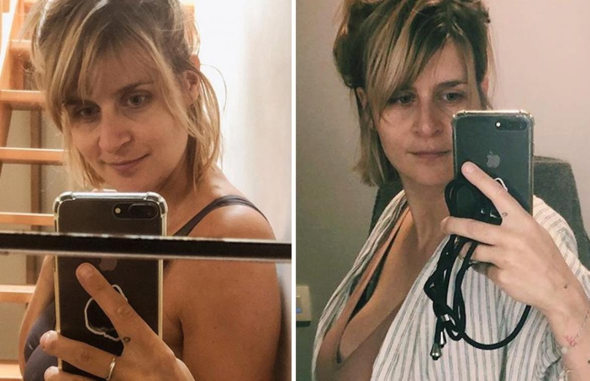Eva Daeleman deelt voor-en-na-foto van zwangerschap: "Ik kan het vaak nog amper geloven"