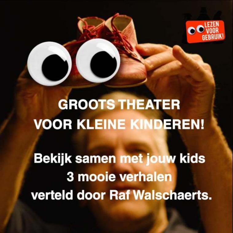 VIDEO. Theater voor kleine kinderen met Raf Walschaerts