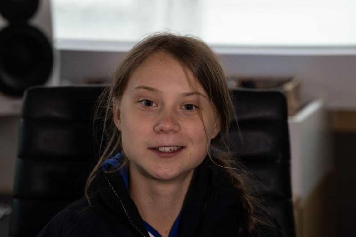 Met deze sneer neemt Greta Thunberg afscheid van Trump