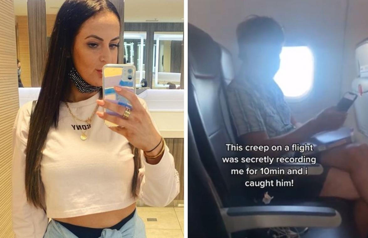 Vrouw confronteert man die haar stiekem filmde: "Je bent een viespeuk!" (video)